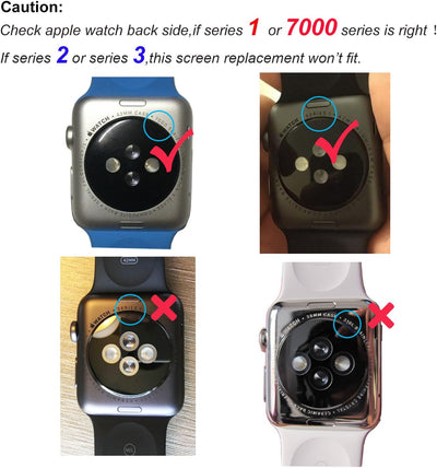 swark LCD Display Compatible with Apple Watch Series 1 A1803 (1st Generation) A1554 42mm Sport Versi