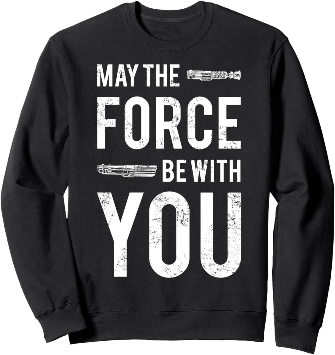 Star Wars May The Force Be With You Lightsaber Poster Sweatshirt