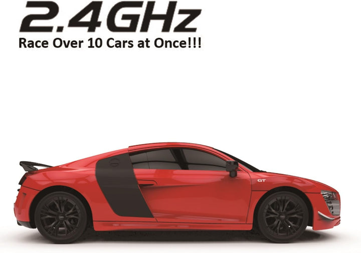 CMJ RC CARS Audi R8 GT, offizielles Lizenziertes Ferngesteuertes Auto, Spielzeit RC Flitzer Auto, 1: