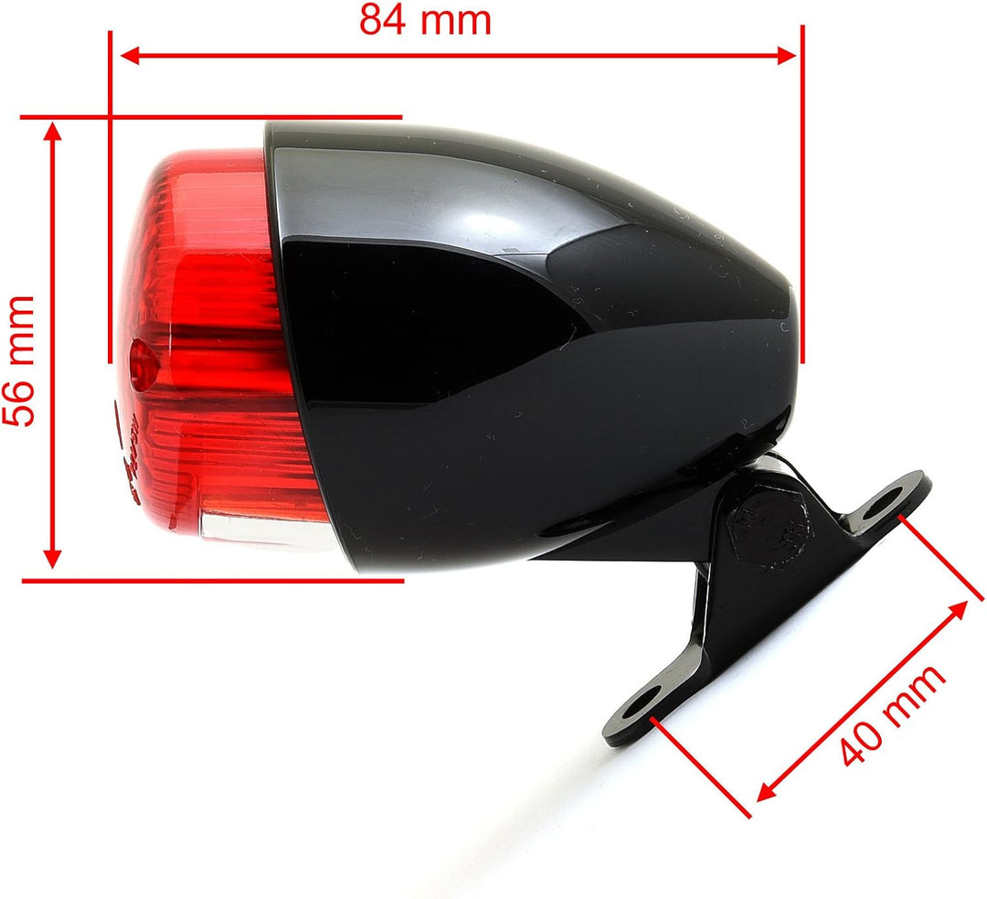 Mini Rücklicht schwarz/rot