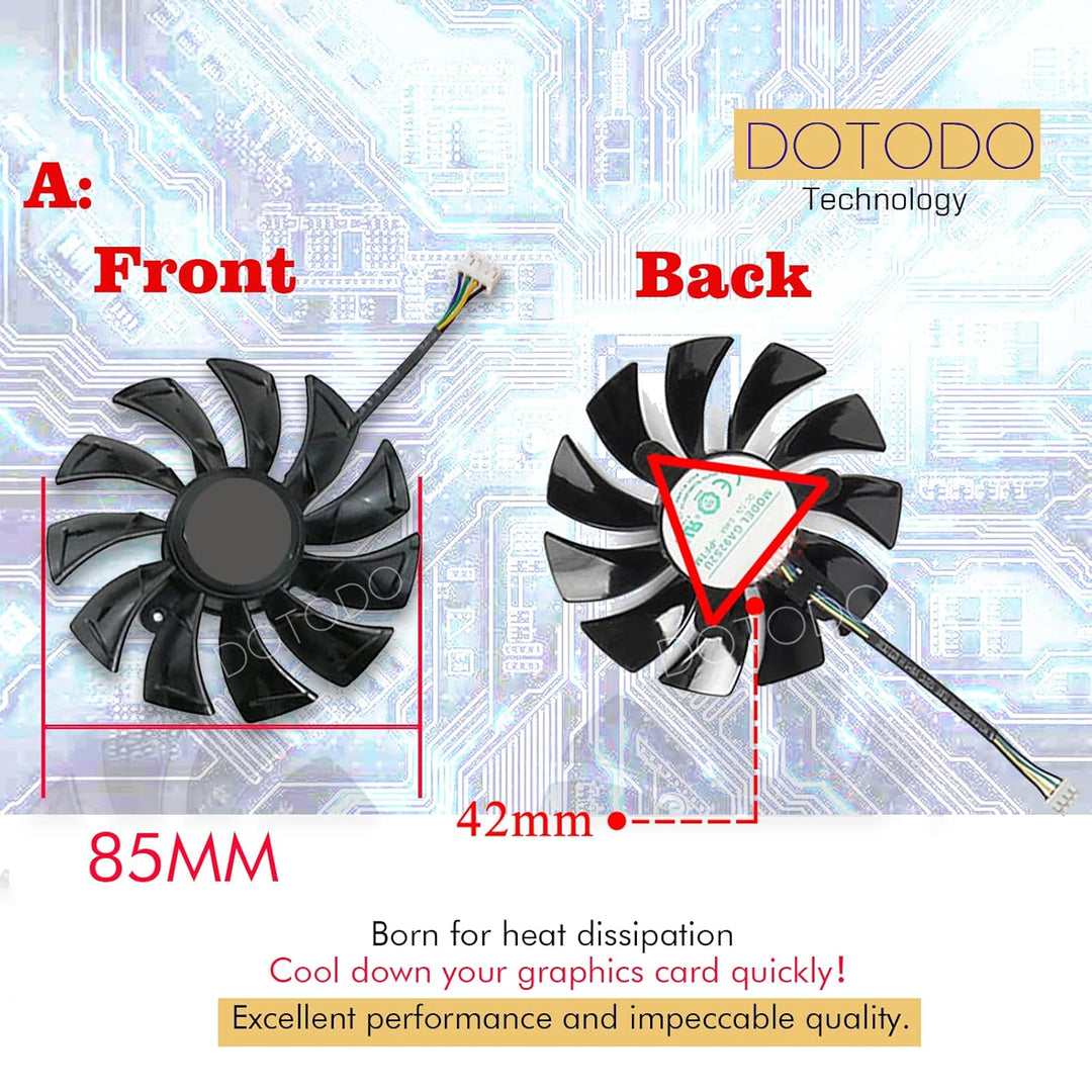 87 mm GA92S2U DC12V 0.46A 4PIN Grafikkarte Kühlt Lüfter für ZOTAC GeForce RTX 2080 RTX 2080 Ti AMP E