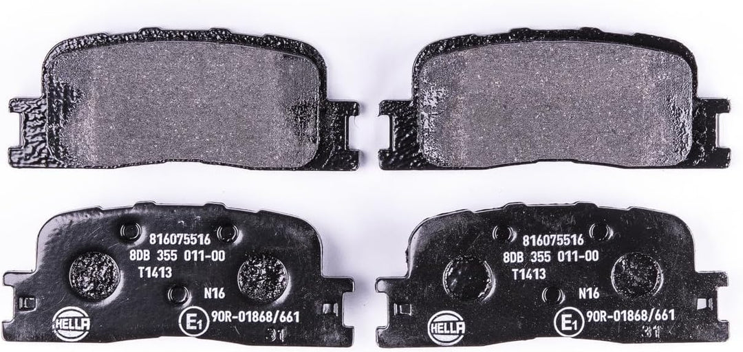 HELLA PAGID 8DB 355 011-001 Bremsbelagsatz - T1413 - Dicke/Stärke: 15.8mm - Bremssystem: Akebono - n