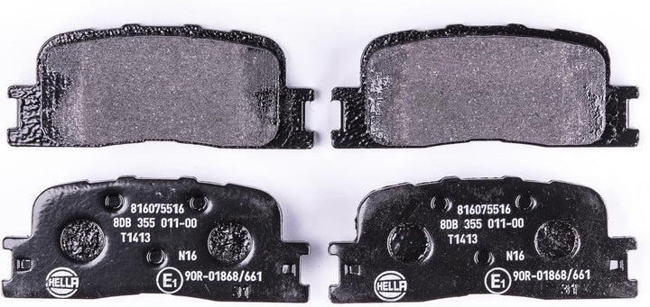 HELLA PAGID 8DB 355 011-001 Bremsbelagsatz - T1413 - Dicke/Stärke: 15.8mm - Bremssystem: Akebono - n