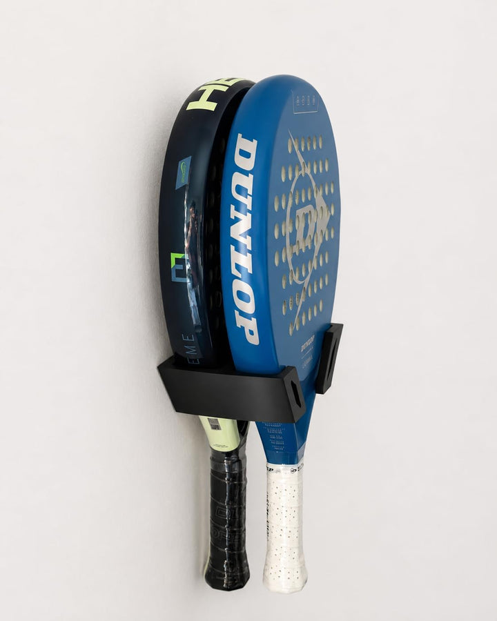 Padel Schlägerhalter Wandhalterung für 2 Schläger, Wandregal für Padel-Schläger, platzsparender Schl