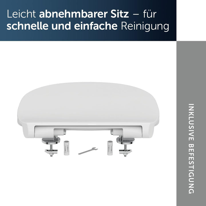 Ideal Standard E772401 Connect WC-Sitz mit Softclosing, Flat Flat mit
