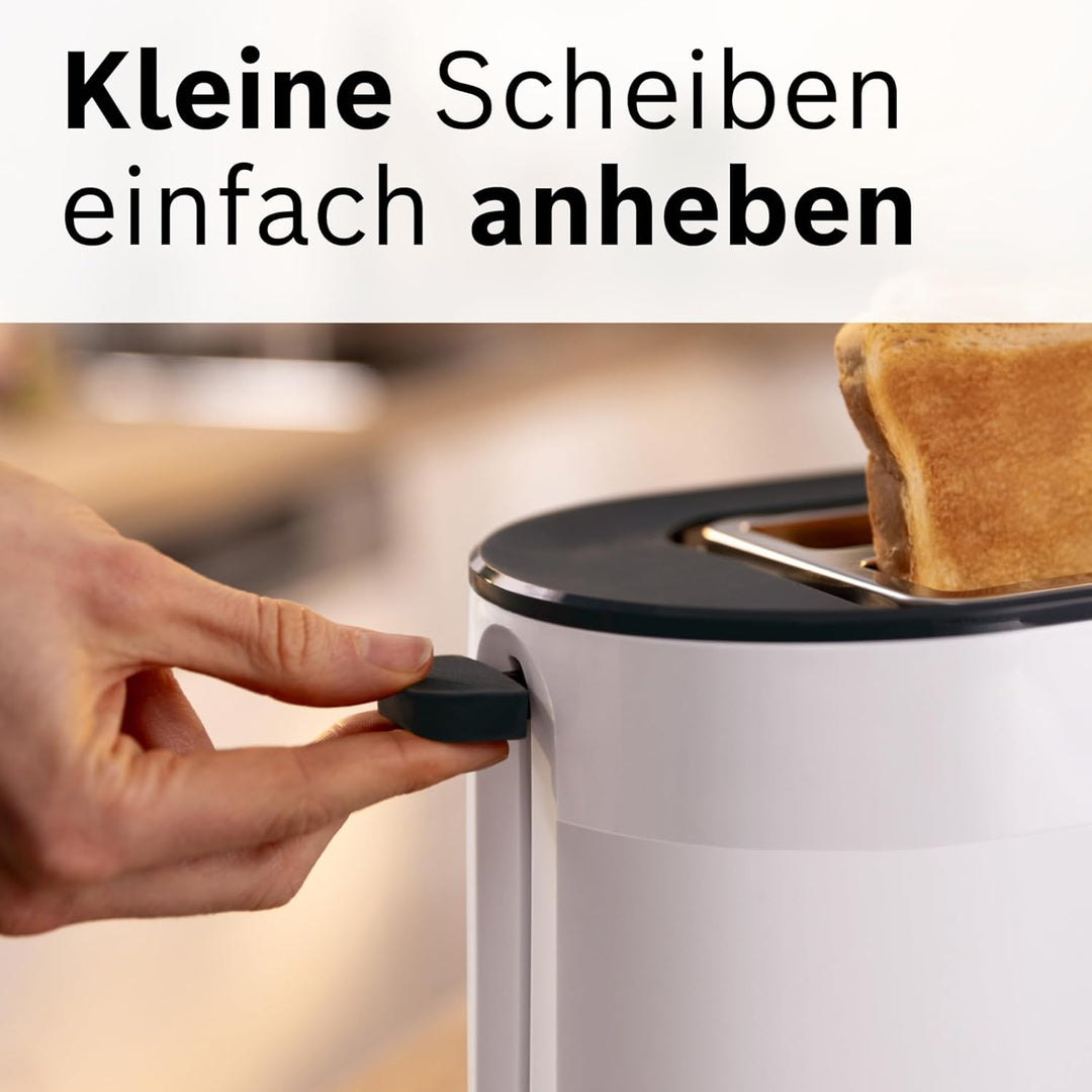 Bosch Kompakt Toaster MyMoment TAT2M121, integrierter Brötchenaufsatz, mit Auftaufunktion, mit Absch