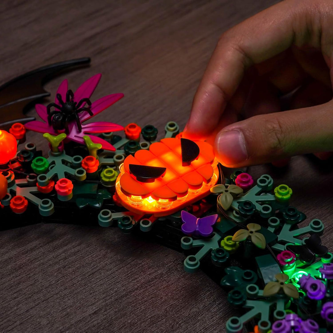 BrickBling Licht-Kit Kompatibel mit Lego Halloween Wreath 40825 (Kein Modell), Dekorationsbeleuchtun