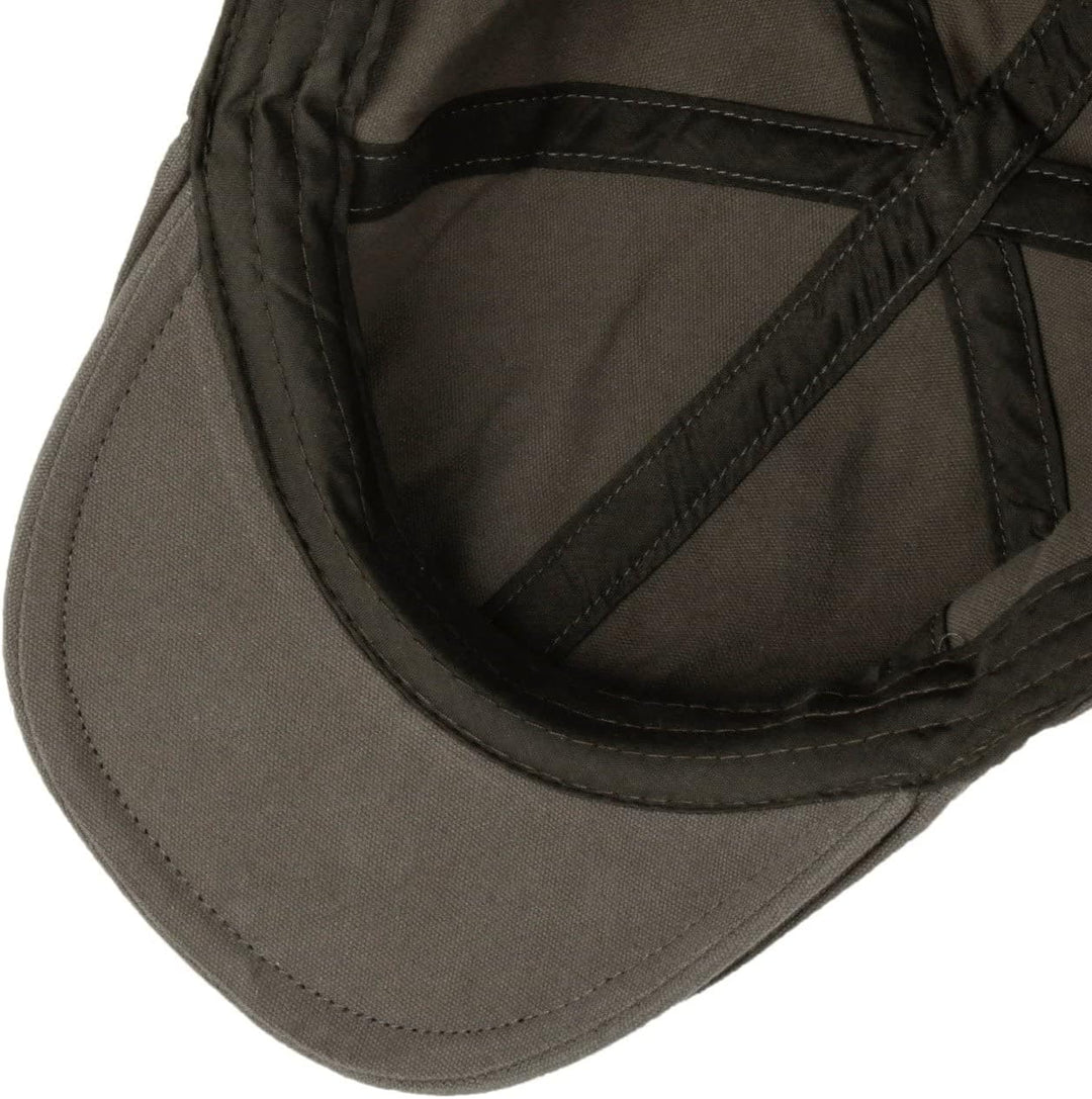 Lipodo Washed Cotton Flatcap Schirmmütze Schiebermütze Baumwollcap Herren - mit Schirm Frühling-Somm