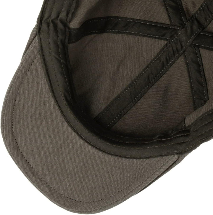 Lipodo Washed Cotton Flatcap Schirmmütze Schiebermütze Baumwollcap Herren - mit Schirm Frühling-Somm