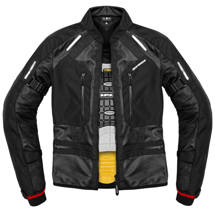SPIDI Tech Armor Textil Motorradjacke schwarz 3XL