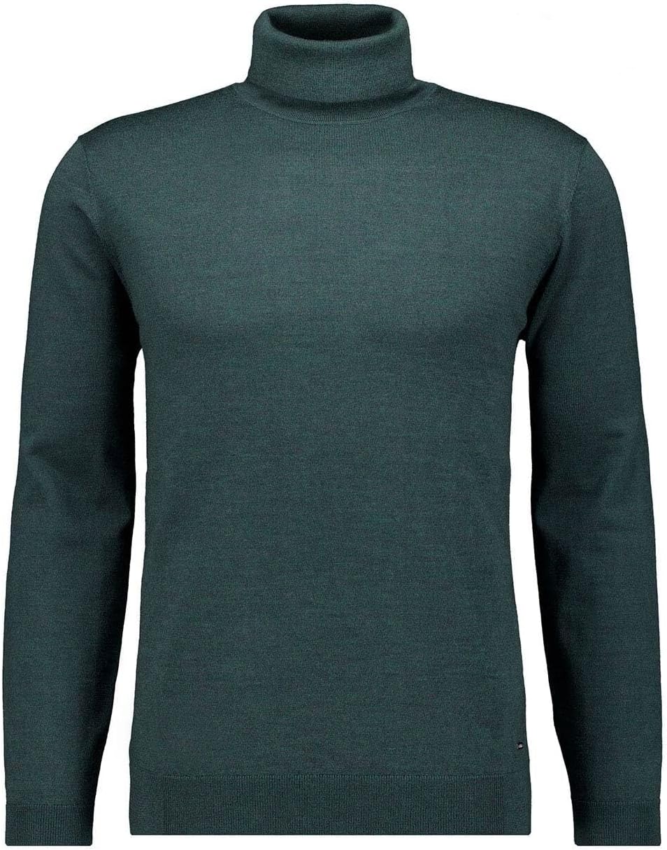 RAGMAN Herren Merino-Pullover Rollkragen S Dunkelgrün-035, S Dunkelgrün-035