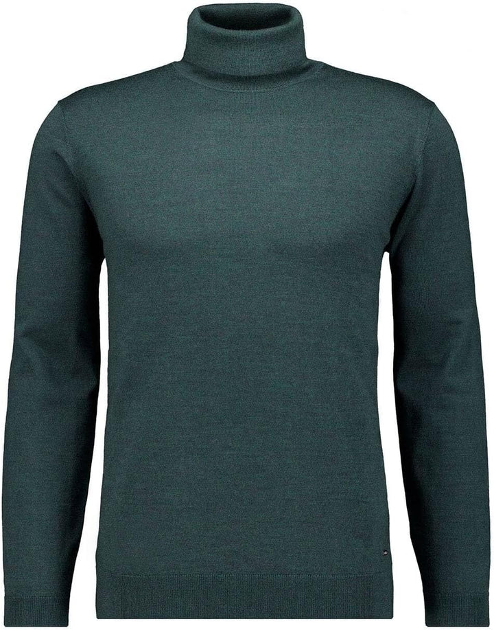 RAGMAN Herren Merino-Pullover Rollkragen S Dunkelgrün-035, S Dunkelgrün-035