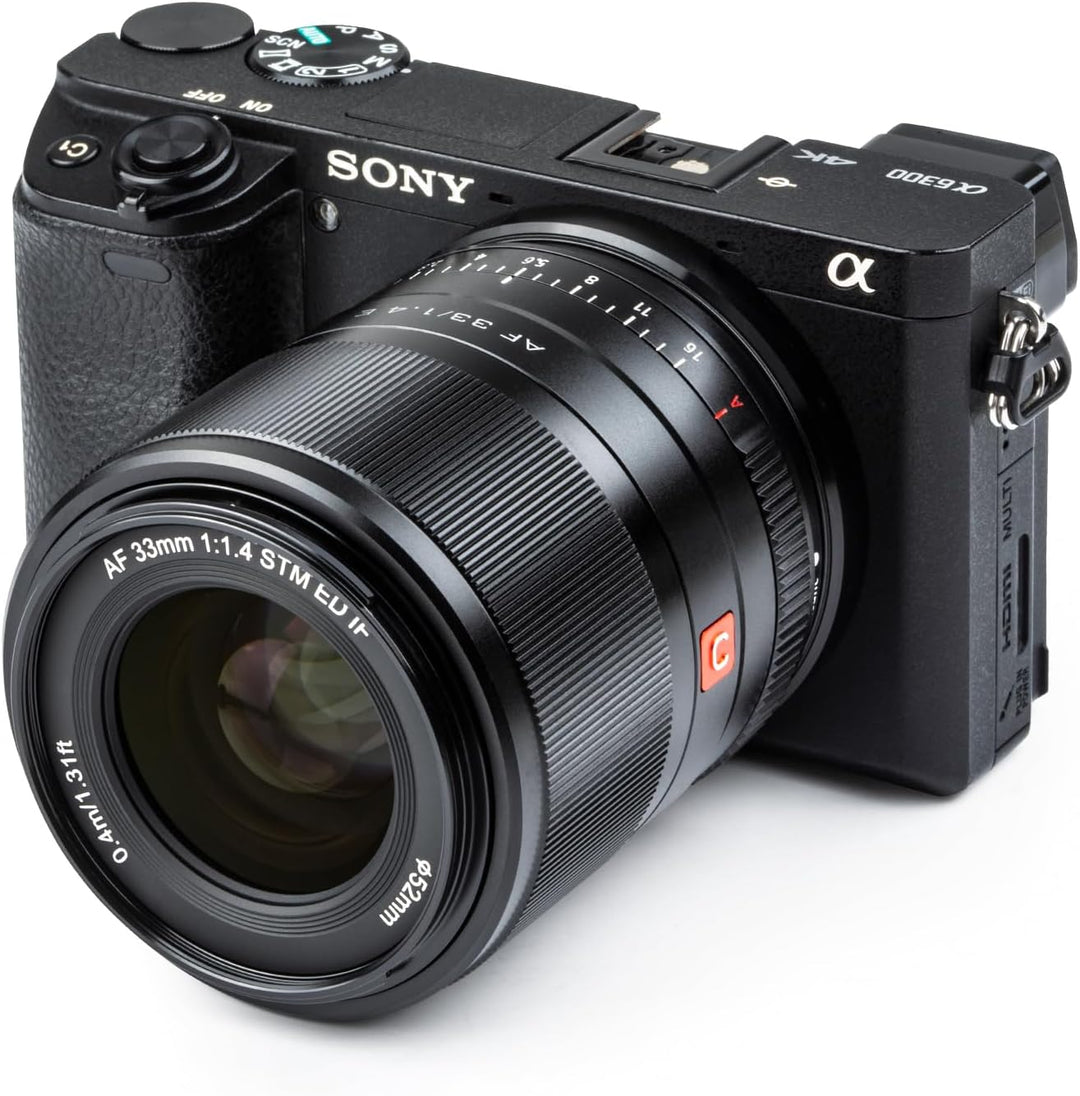 VILTROX AF 33mm F1.4 Autofokus Objektiv für Sony E Mount Kameras (APS-C, Einstellbare Blende f1.4-f1