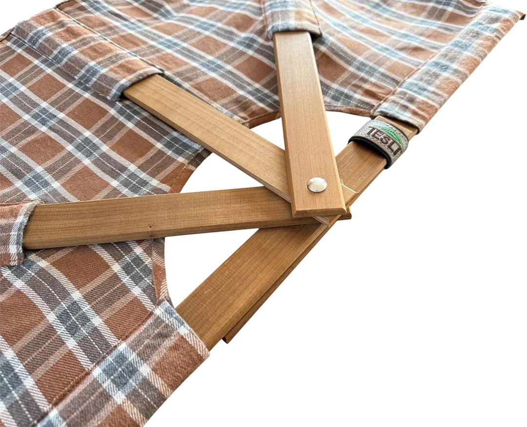 Sauna Fächer 75 cm – Grosser handgemachter Saunafächer für Aufguss & Wärmeverteilung – 100% Baumwoll