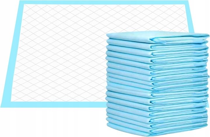 Girox Hunde Trainingsunterlagen 60x60 cm 100 Stück – Hygienische Einweg-Unterlagen für Welpen und Hu