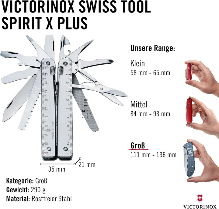 Victorinox Multifunktionswerkzeug Swiss Tool X Plus Silber one size Single, Silber one size Single