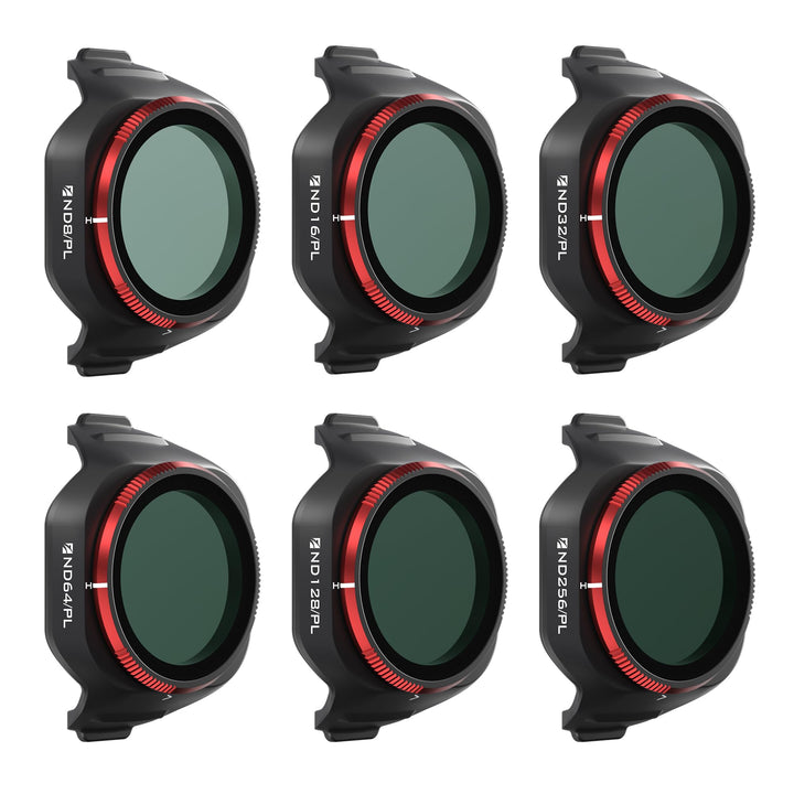 Freewell Bright Day 6er-Pack ND/PL Filter für DJI Mini 5 Pro - ND8/PL, ND16/PL, ND32/PL, ND64/PL, ND