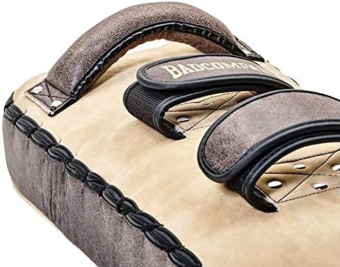 Bad Company Retro Rindsleder Makiwara I Schlagpolster im Mexican-Style I Kicking Pad mit mehrschicht