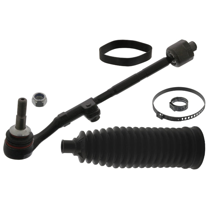febi bilstein 43507 Spurstange mit Endstück, Manschette und Anbaumaterial , 1 Stück Vorderachse link