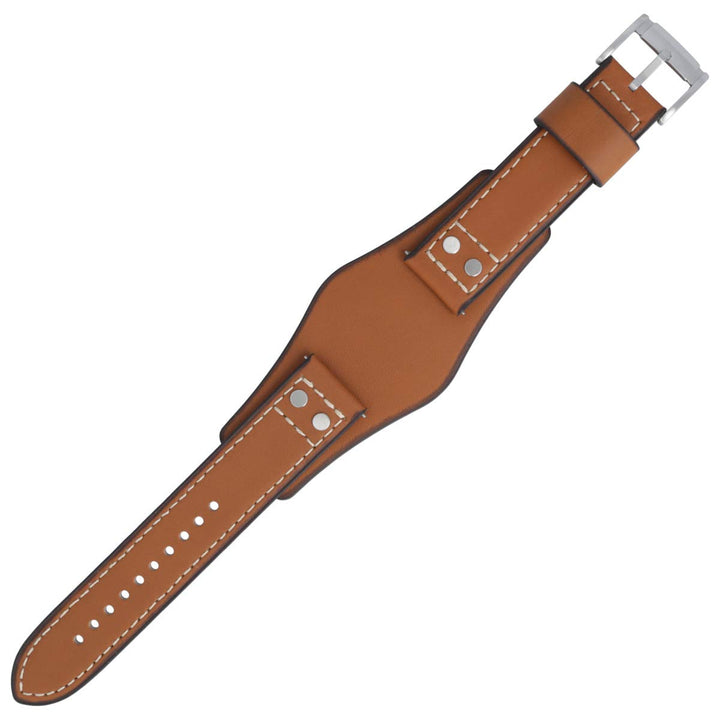 Fossil Uhrenarmband 22 mm Leder Braun Glatt - CH-2986 | LB-CH2986