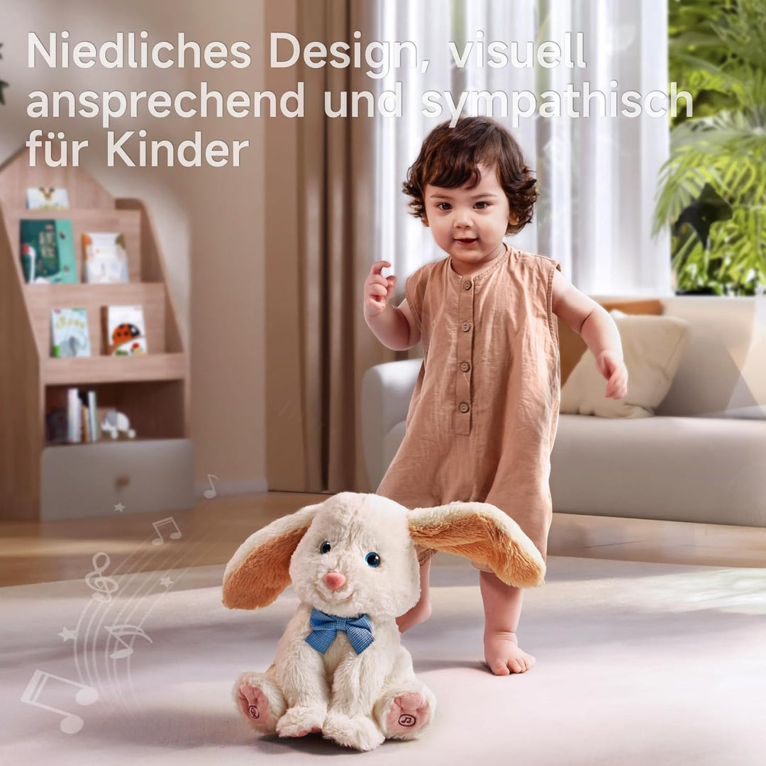 TUMAMA KIDS Kinderspielzeug, Hasen Spielzeug Kuscheltier hase, Elektrischer Plüschtier Pets, Spreche