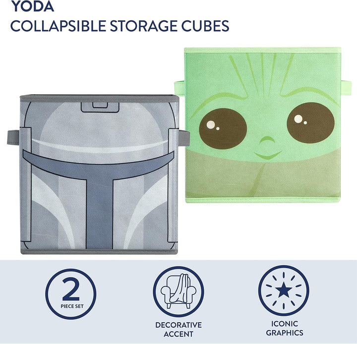 Idea Nuova Star Wars The Mandalorian Grogu aka The Child Faltbare Aufbewahrungswürfel, 25,4 x 25,4 c