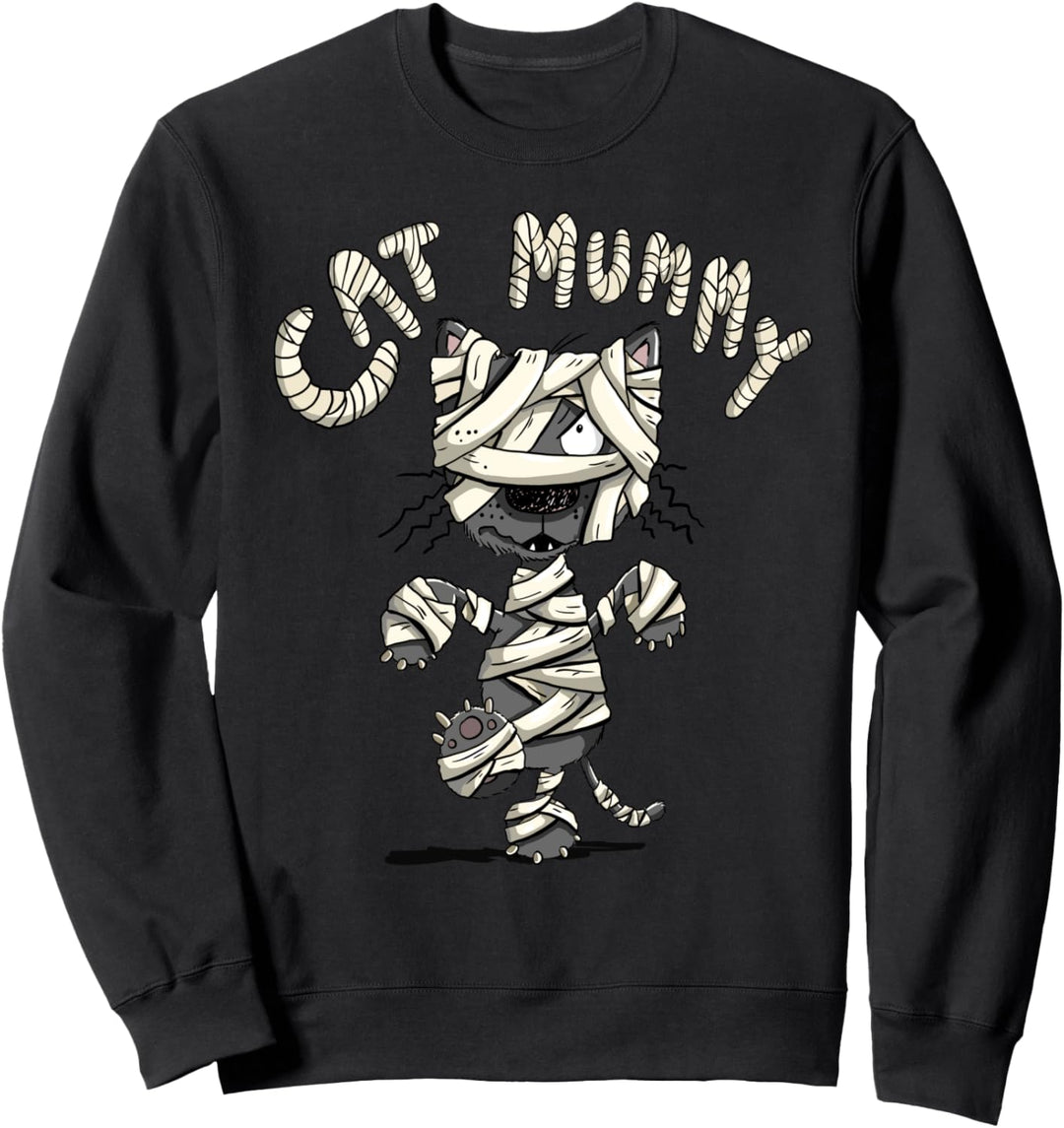 Katze als Mumie für die Katzenmama I Halloween Party Sweatshirt
