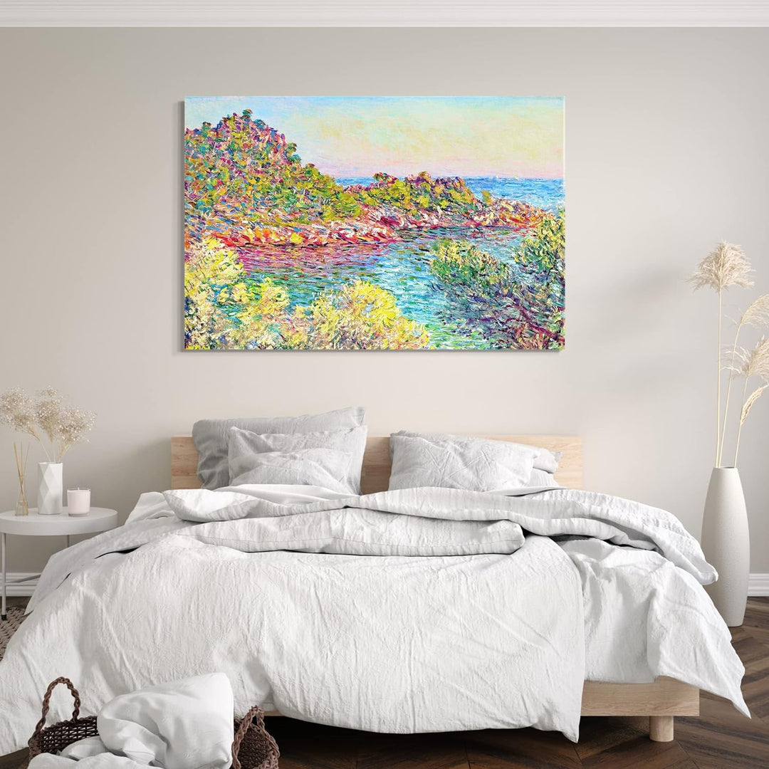 Printed Paintings Leinwand (80x60cm): Claude Monet - Landschaft bei Montecarlo 80x60 cm, 80x60 cm
