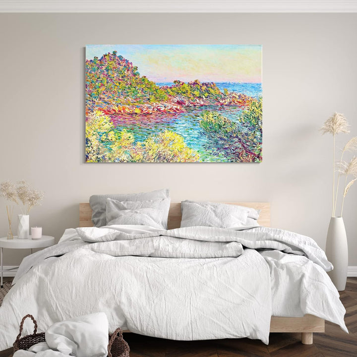 Printed Paintings Leinwand (80x60cm): Claude Monet - Landschaft bei Montecarlo 80x60 cm, 80x60 cm