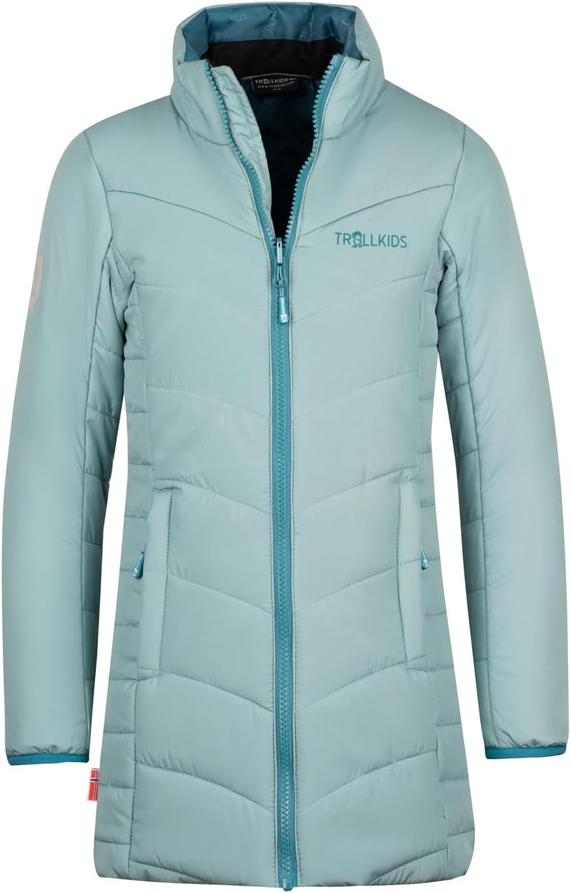 Trollkids 3in1 Mädchen Mantel Senja 92 Teal-Grün, 92 Teal-Grün