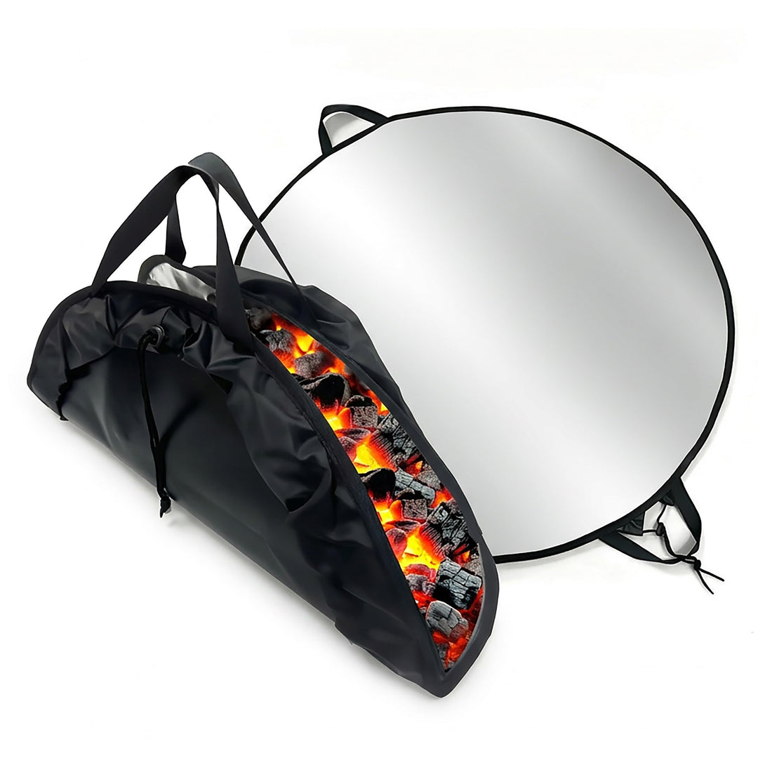 Relaxdays feuerfeste Unterlage, rund, für Grill &amp; Feuerschale, Masse, Brandschutz-Unterlage Boden, 5