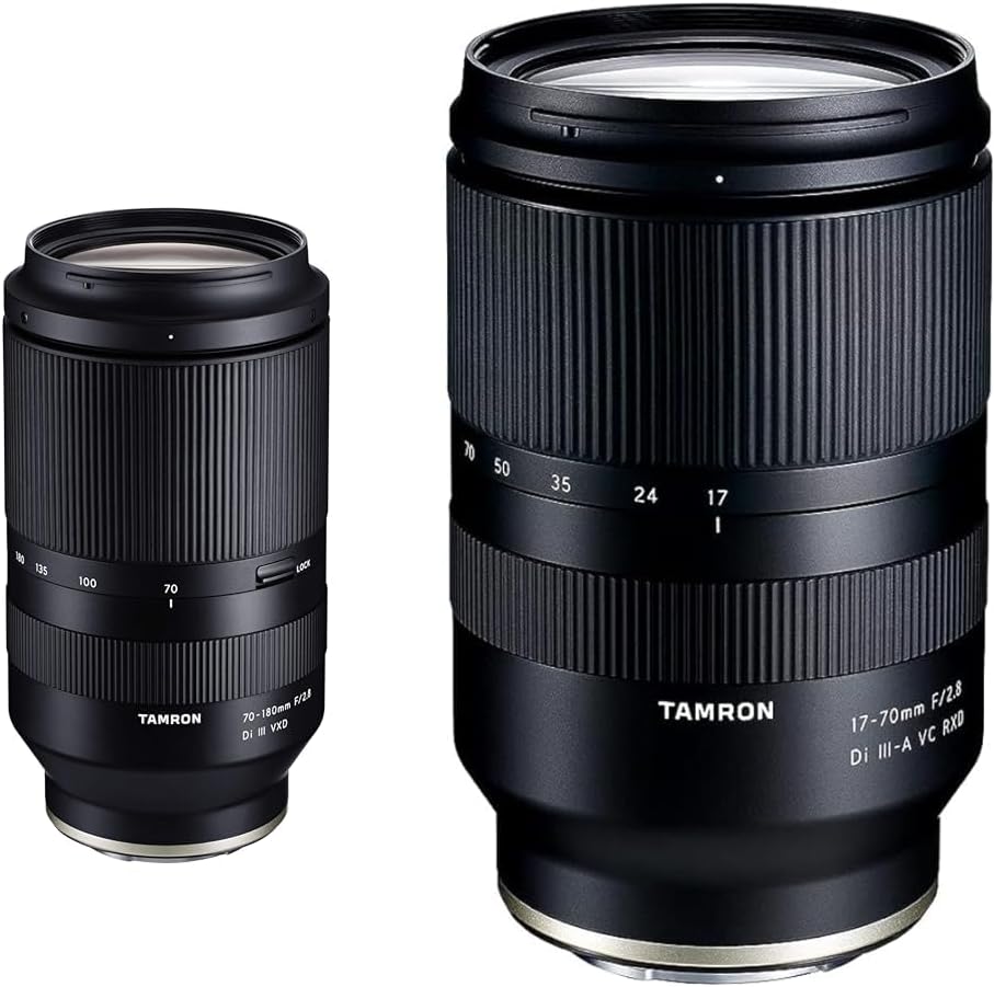 Tamron 70-180 mm F/2.8 Di III VXD -für Sony E-Mount & 17-70mm F/2.8 Di III-A VC RXD Zoom-Objektiv fü