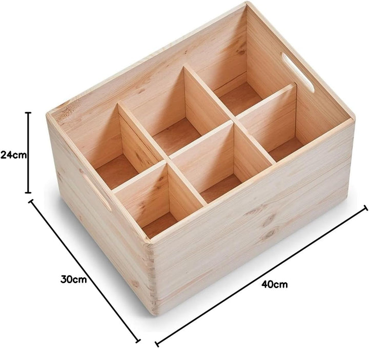 Zeller 13143 Allzweckkiste, Nadelholz, 40 x 30 x 24 cm, sonstige, 40 x 30 x 24 cm