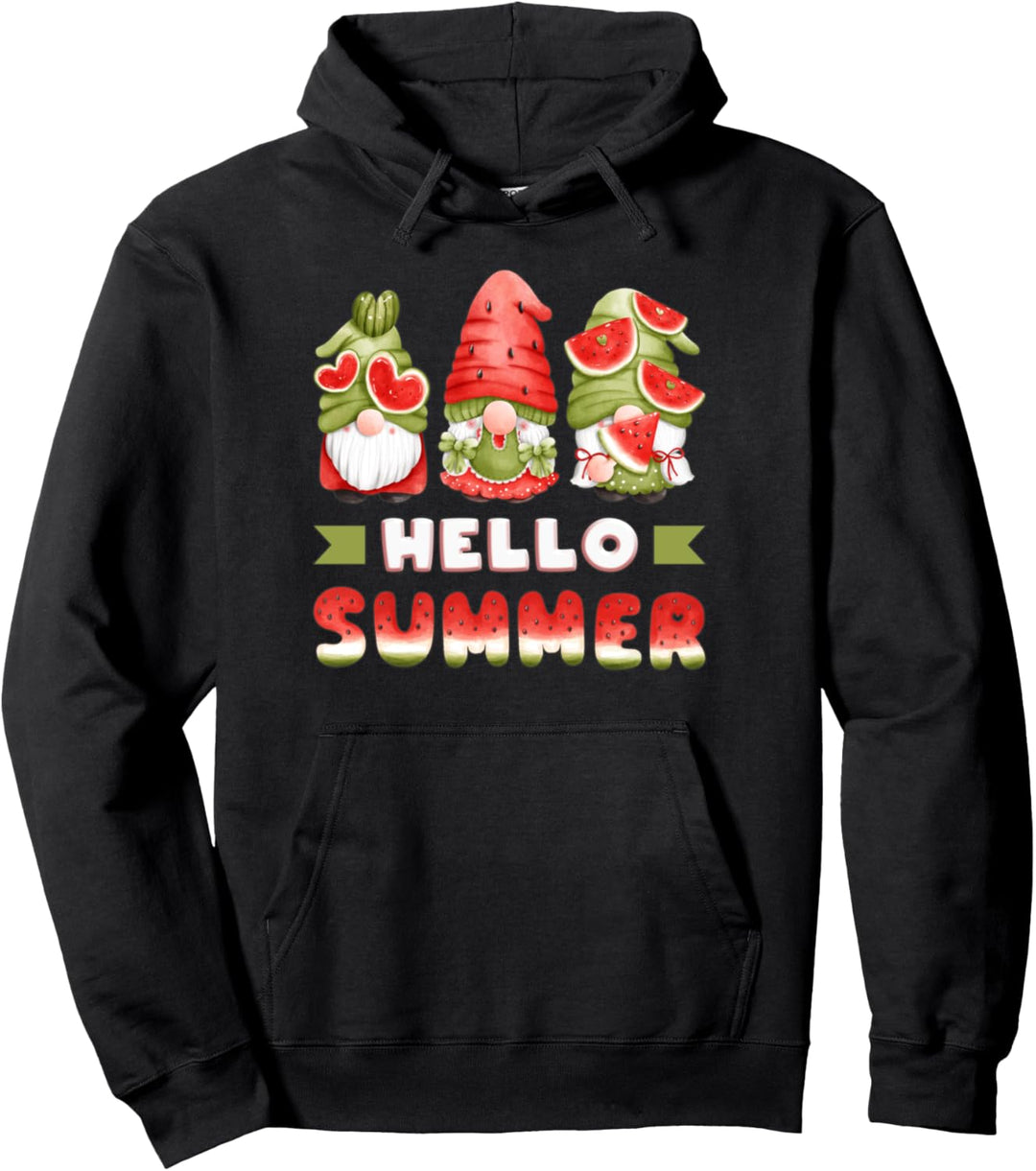 Wassermelonen Zwerge, lustige Sommer Wichtel, Gnome Pullover Hoodie