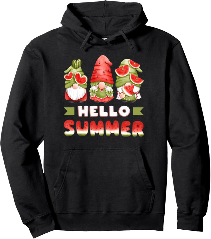 Wassermelonen Zwerge, lustige Sommer Wichtel, Gnome Pullover Hoodie