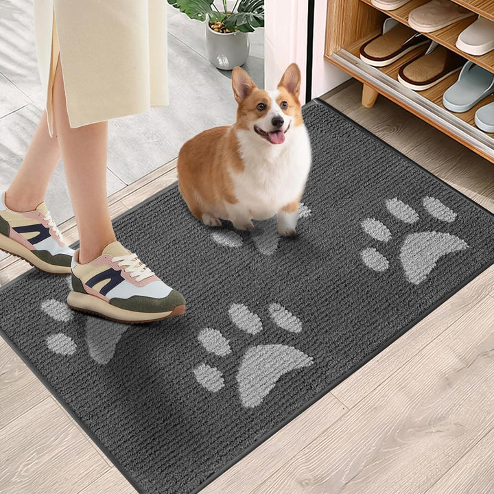 Schmutzfangmatte Innen & Aussen [80×120cm] – Fussmatte mit Rutschfester Unterseite | Saugstarke Fuss