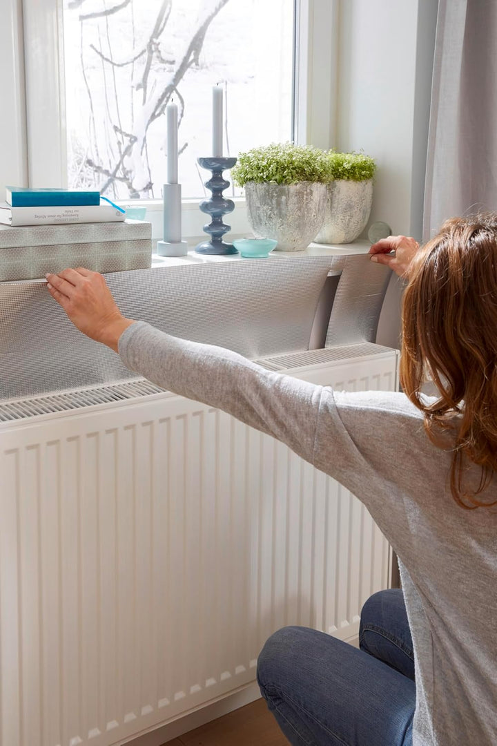 tesamoll Reflektorfolie für Heizkörper im 2er Pack - Isolierfolie für die Heizung - Reflektionsfolie