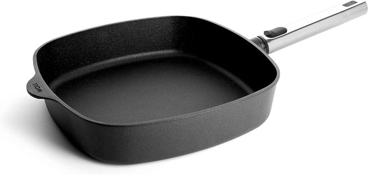 Woll Diamond Logic XR Pro Gusspfanne, viereckig - Induktiv -, 28 cm x 28 cm, 6.5 cm hoch, mit abnehm
