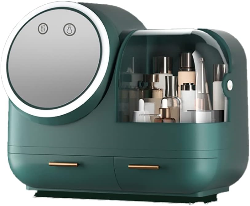 Kosmetik Organizer, Tragbare Make-Up Organiser Hoher Kapazität Kosmetikorganiser USB-Aufladung Kosme