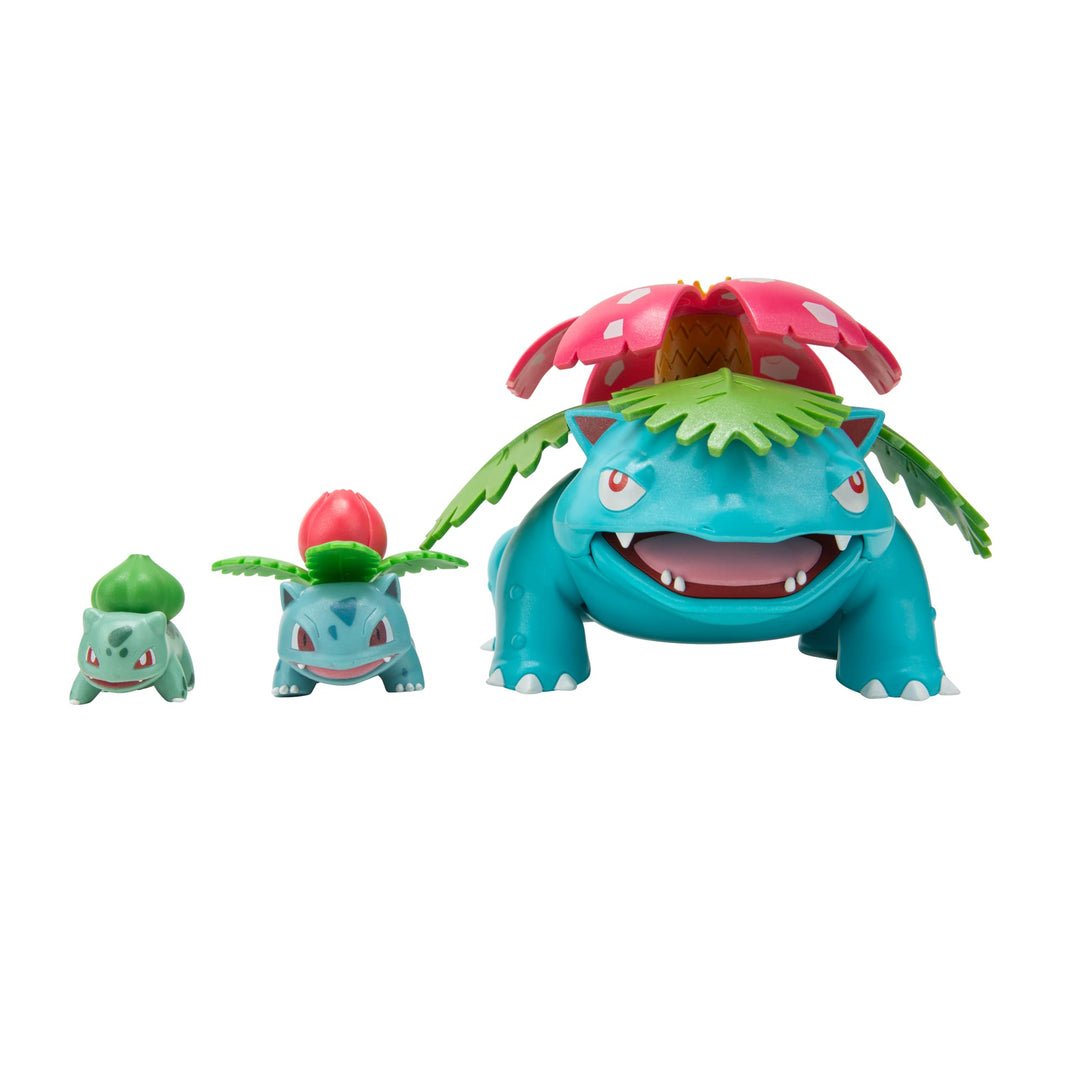 Pokémon PKW2775 - Select Evolution 3er-Pack - Bisasam, Bisaknosp, Bisaflor | Offizielles Figuren Set