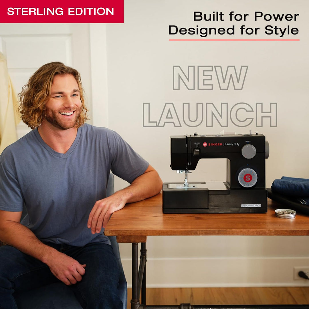 SINGER® Sterling Edition 4432 Robuste Nähmaschine mit Zubehörset | Leistungsstarker Motor mit verbes