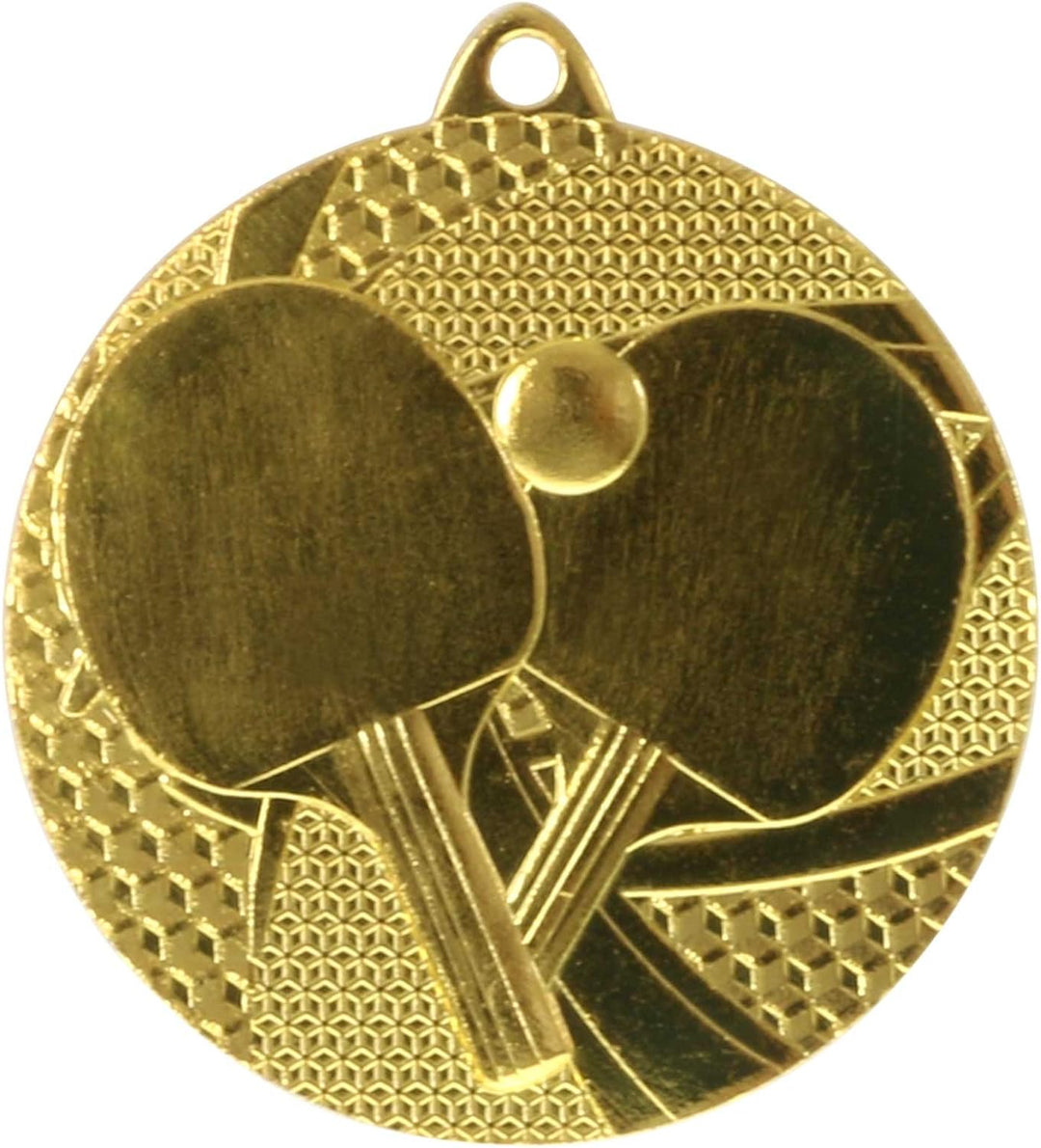 pokalspezialist 10 Stück Medaille Tischtennis Tischtennis-Medaillen rund 50mm, 3mm stark, Stahl Set