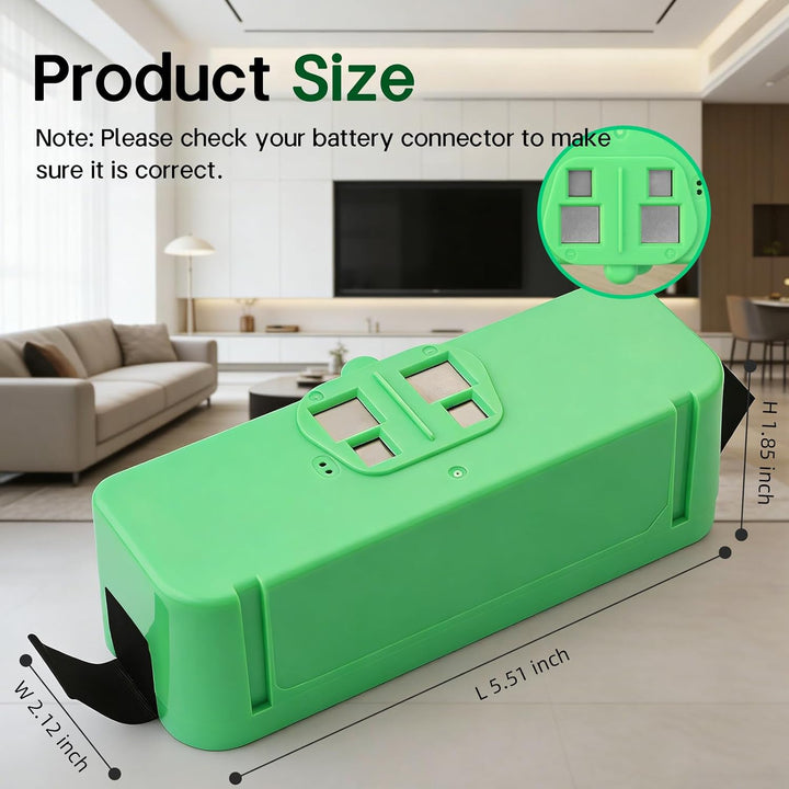 26Wh 1800LI Akku für iRobot Roomba 500 580 595 600 670 680 700 800 900 610 671 675 677 685 690 691 6