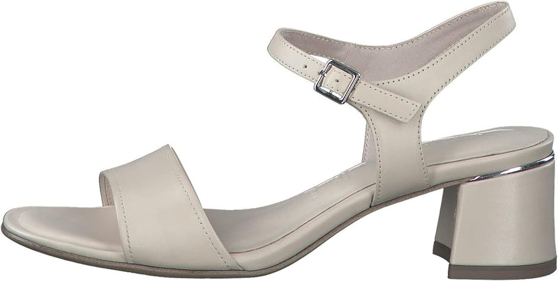 Tamaris Damen Sandaletten, Frauen Sandalen,TOUCHit-Fussbett 38 EU Beige Ivory, 38 EU Beige Ivory