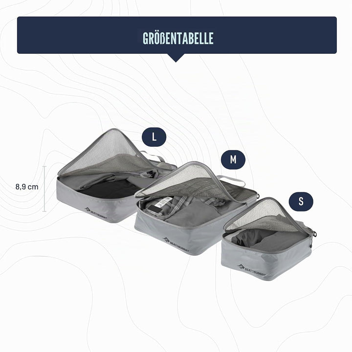 Sea To Summit Ultra-SIL Garment Mesh Bag Medium Grau - Robuste vielseitige Kleideraufbewahrung, Grös