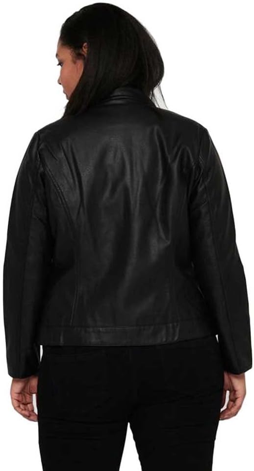 ONLY Carmakoma Robber Faux Leather Jacket 50 Schwarz, 50 Schwarz