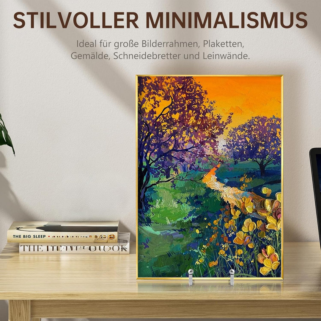 Staffelei Aufsteller Teller Ständer Metall - Tellerständer Gross - Deko Tellerhalter - Dekoteller Ha