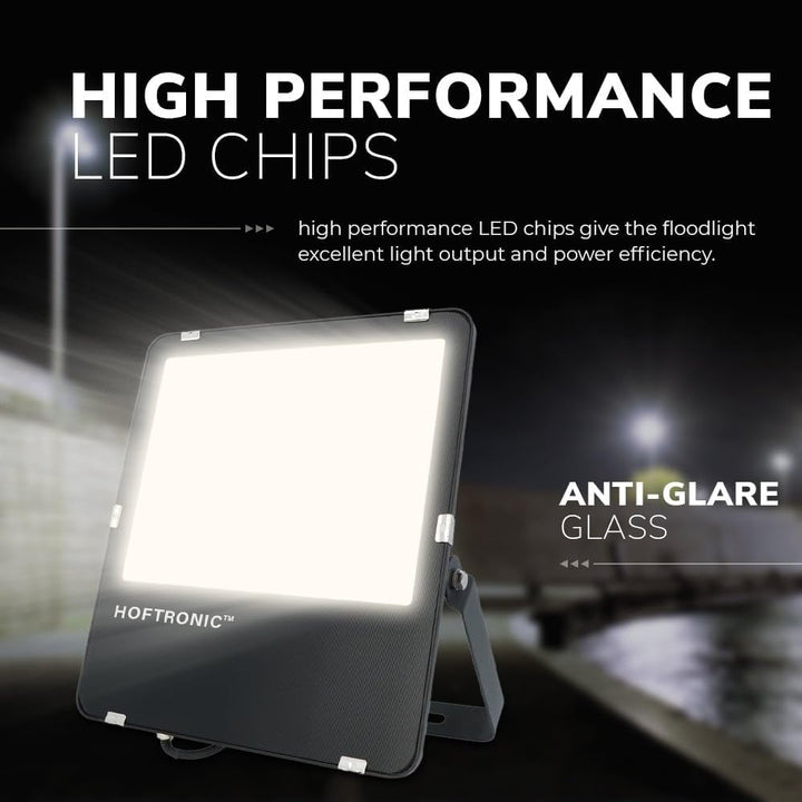 HOFTRONIC - LED Strahler Aussen 150W 24000 Lumen 160lm/W 6400K Kaltweiss LED Flutlicht Aussenleuchte