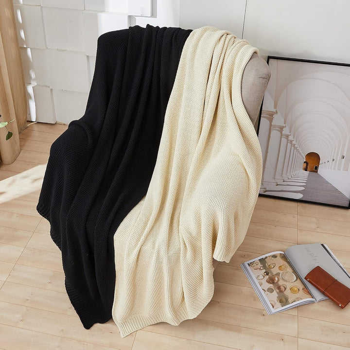 Longhui Überwurfdecke 50 x 60 schwarz, 50 x 60 Schwarz
