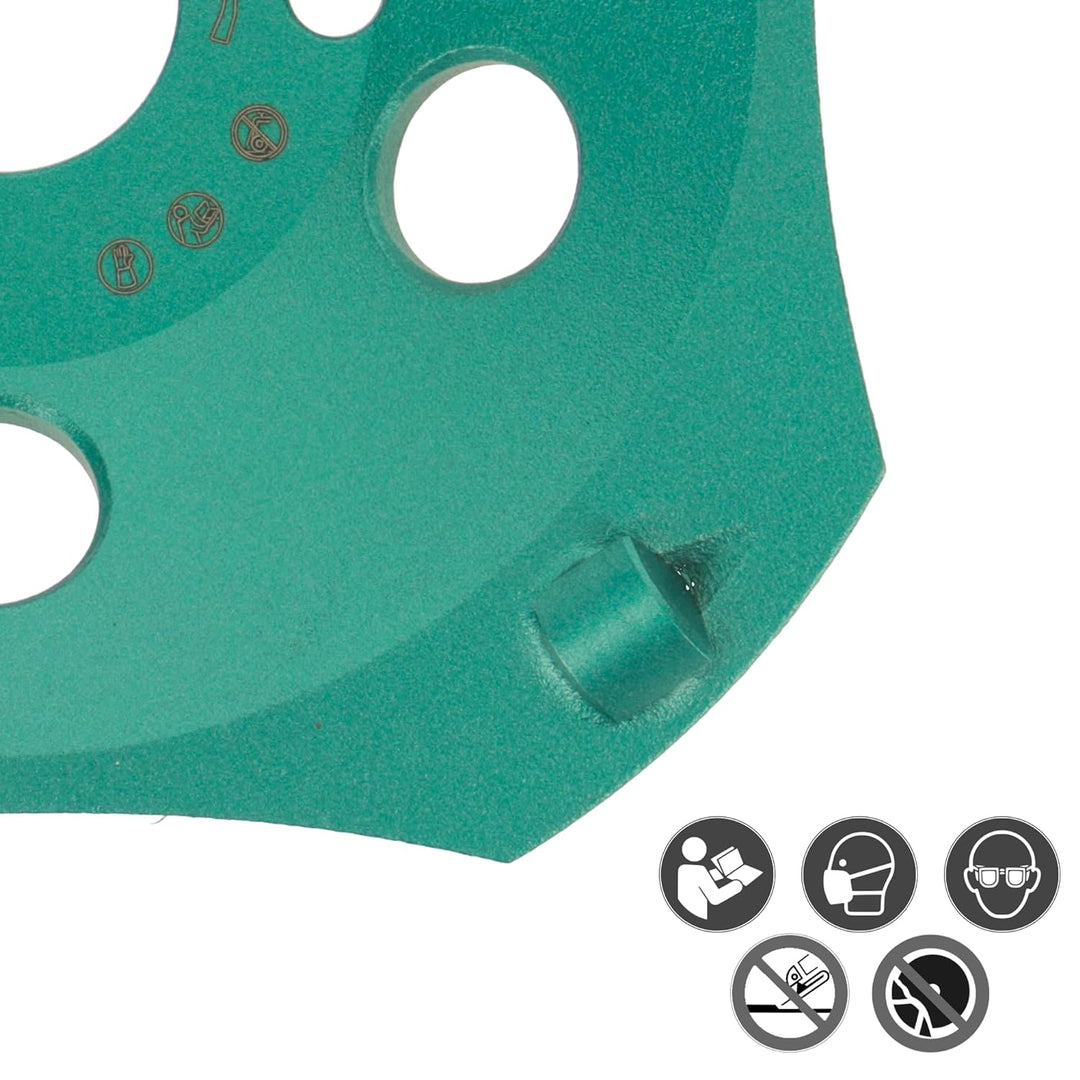 PRODIAMANT Profi PKD Diamant-Schleiftopf 125 mm x 22,2 mm 4 Segmente Diamantschleiftopf PDX829.793 1